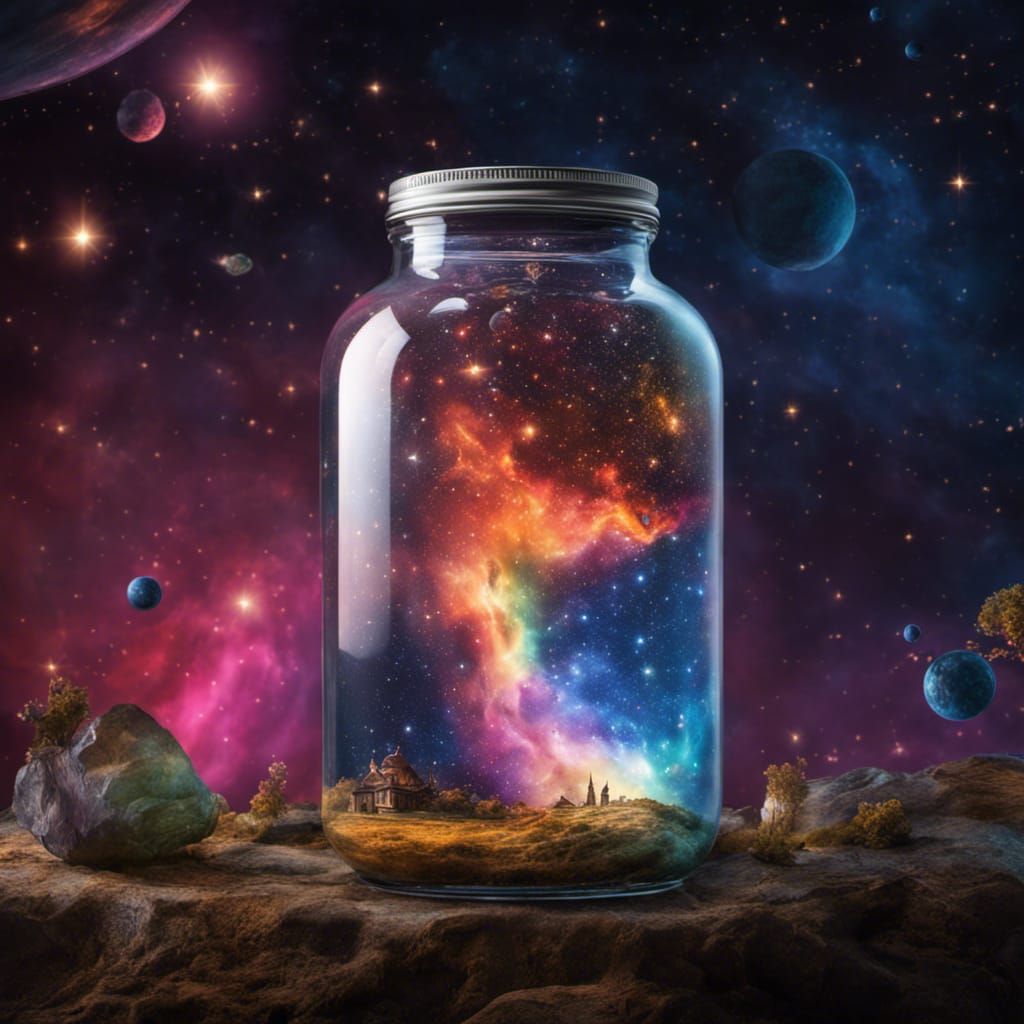 Universe Glow Jar *Magical Tutorial* - Universe in a Jar! - MomDot