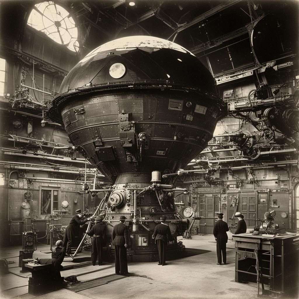 spacestation 1900s photograph