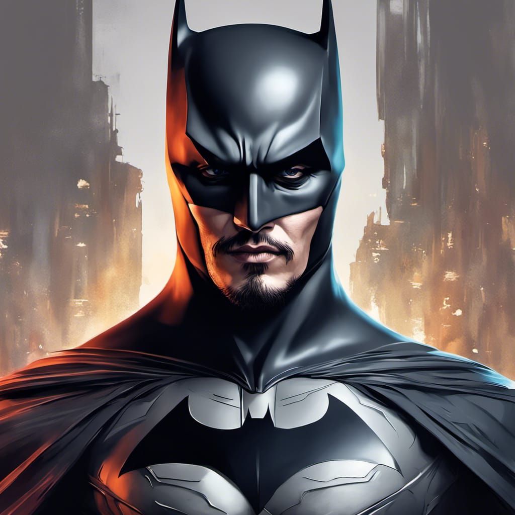 Portrait of ~ Johnny Depp as Batman - AI Generated Artwork - NightCafe ...