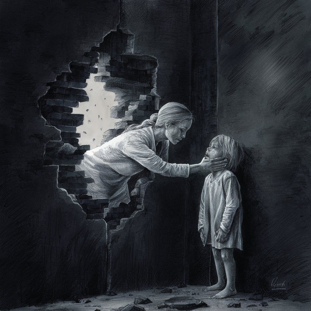 Mom reaching through emotional barriers.