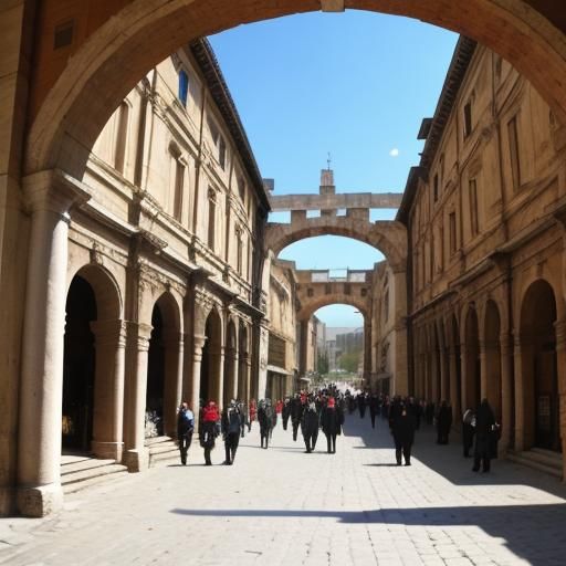 Grand entrance to a Roman market