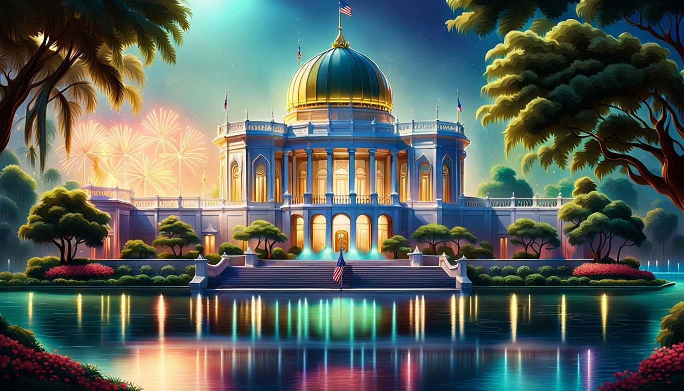 "Visionary Leadership: A Futuristic White House"