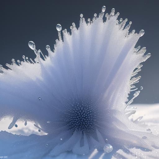 Frozen flower