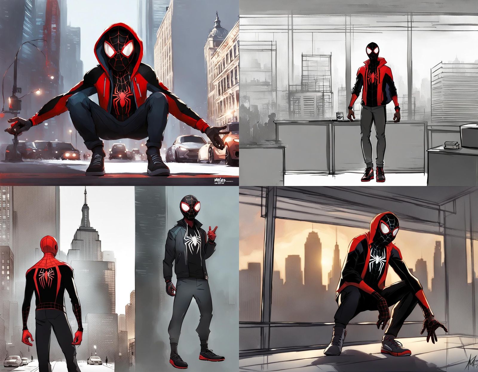 Miles morales Concept art - AI Generated Artwork - NightCafe Creator