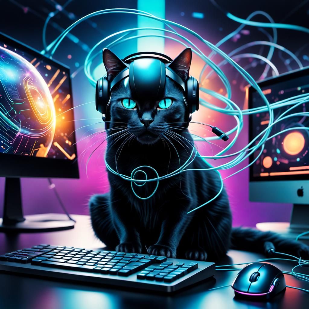 cat in cyberspace