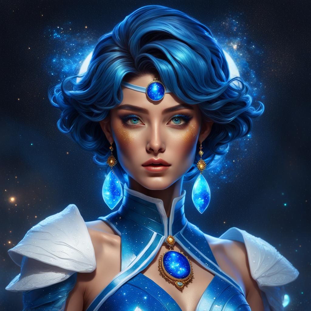 Princess Mercury (Sailor Moon) - AI Generated Artwork - NightCafe Creator