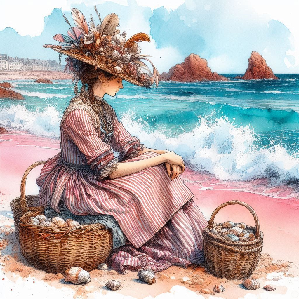 Breton shell fisherwoman