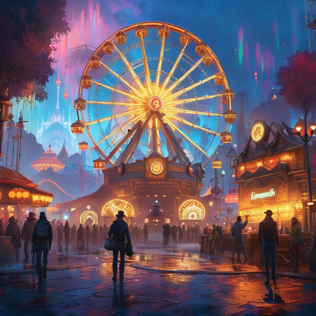 Amusement  park  by @Novael