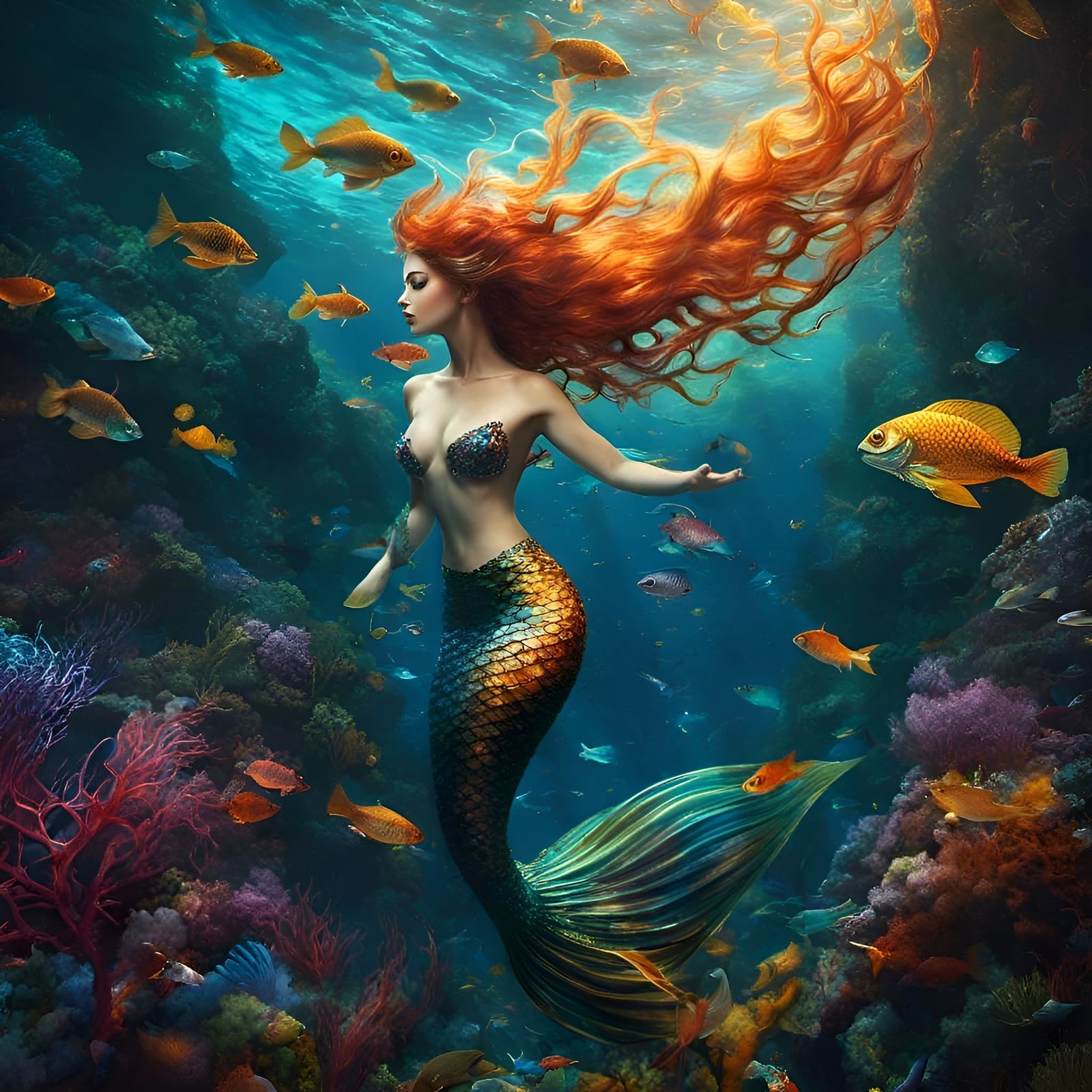 Mermaid   by @Kalpine