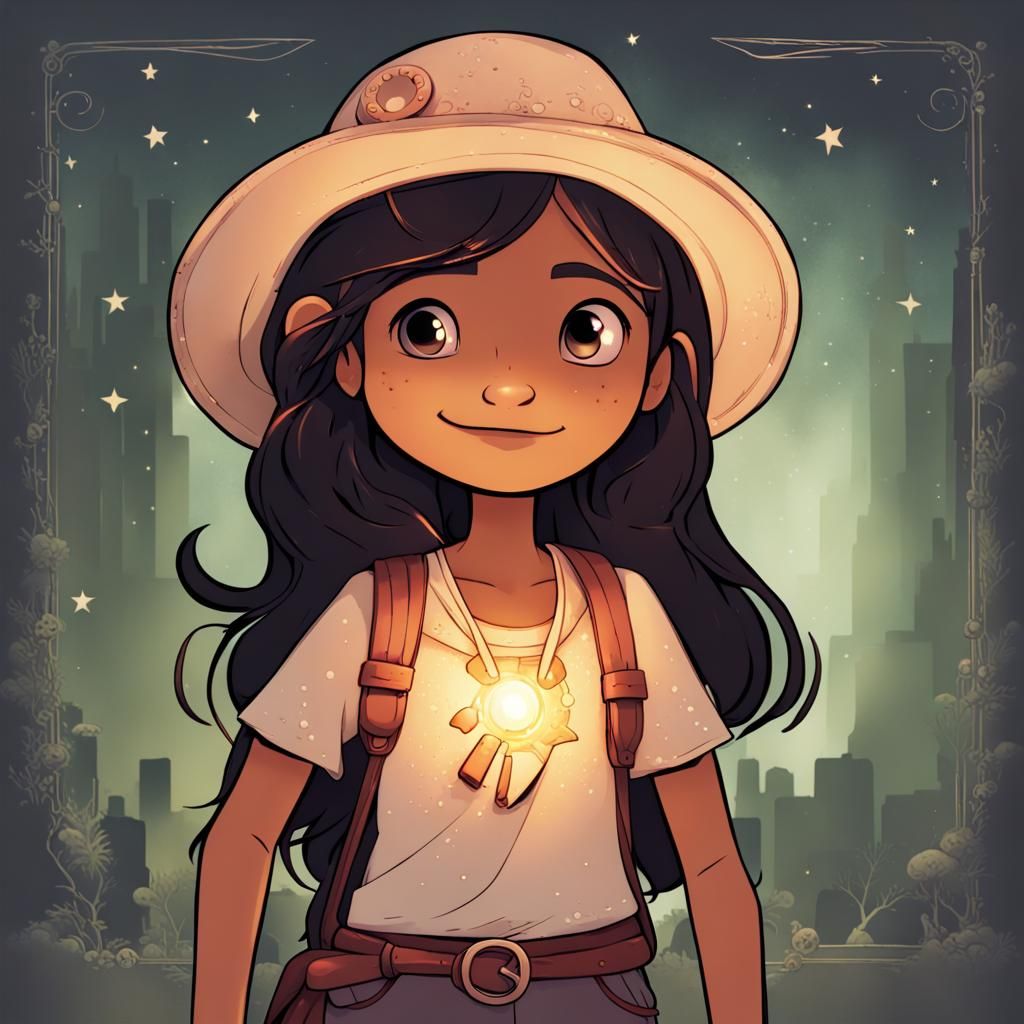 "Illustrate Estrellita, the smallest in the group, a bit shy...
