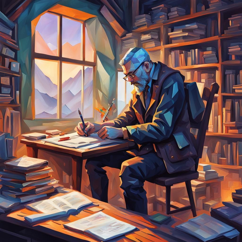 Writer at work   by @undefined