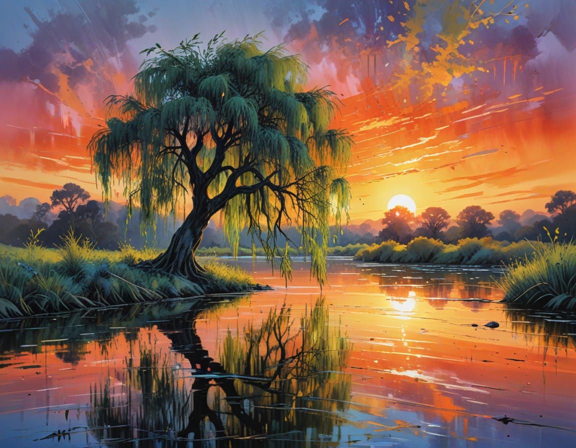 The River's Silent Guardian  by @Sharonjoy