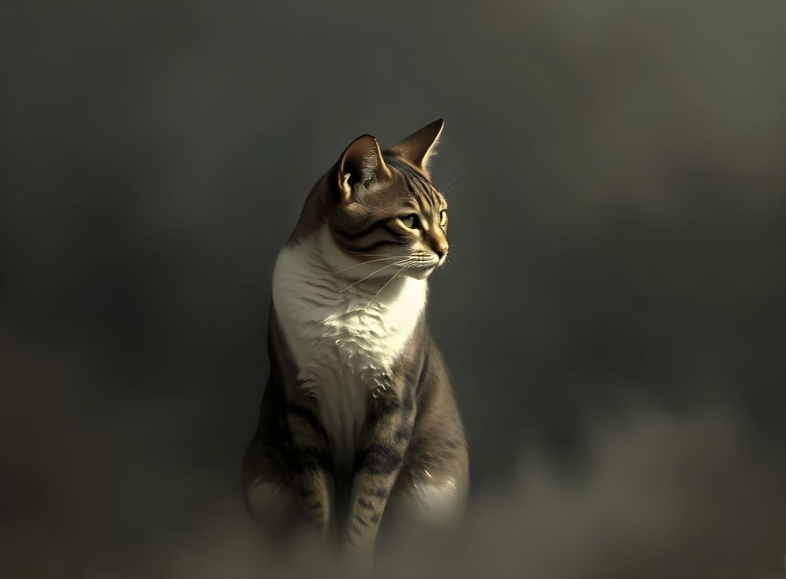 A cat.  by @Merlinprincesse