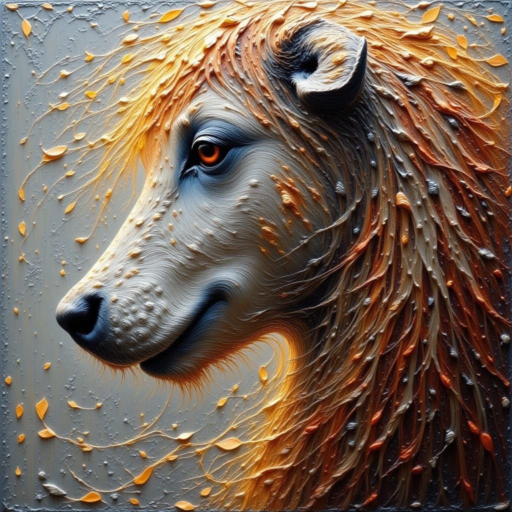 <lora:MoonNight2:1.0> heavily textured impasto