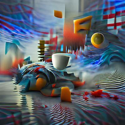 Don’t forget to wake up abstract 8K 3D