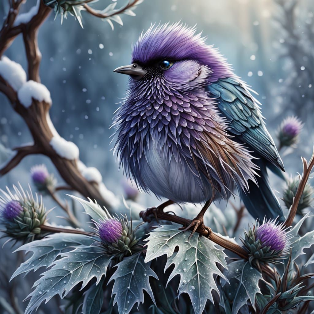 Fluffy Bird 🐦   by @Sumaya Ali