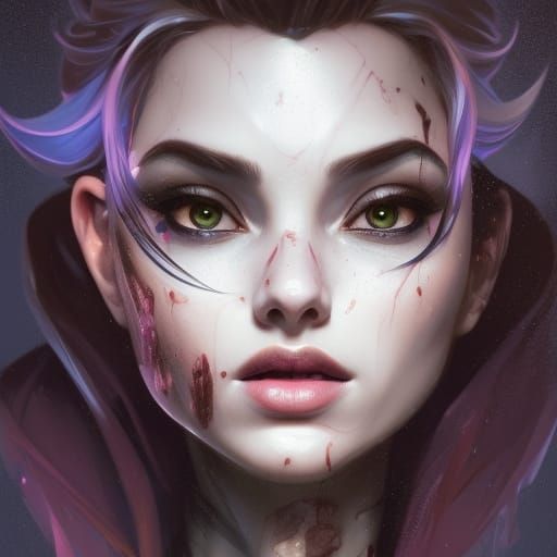 Goth Elsa - AI Generated Artwork - NightCafe Creator