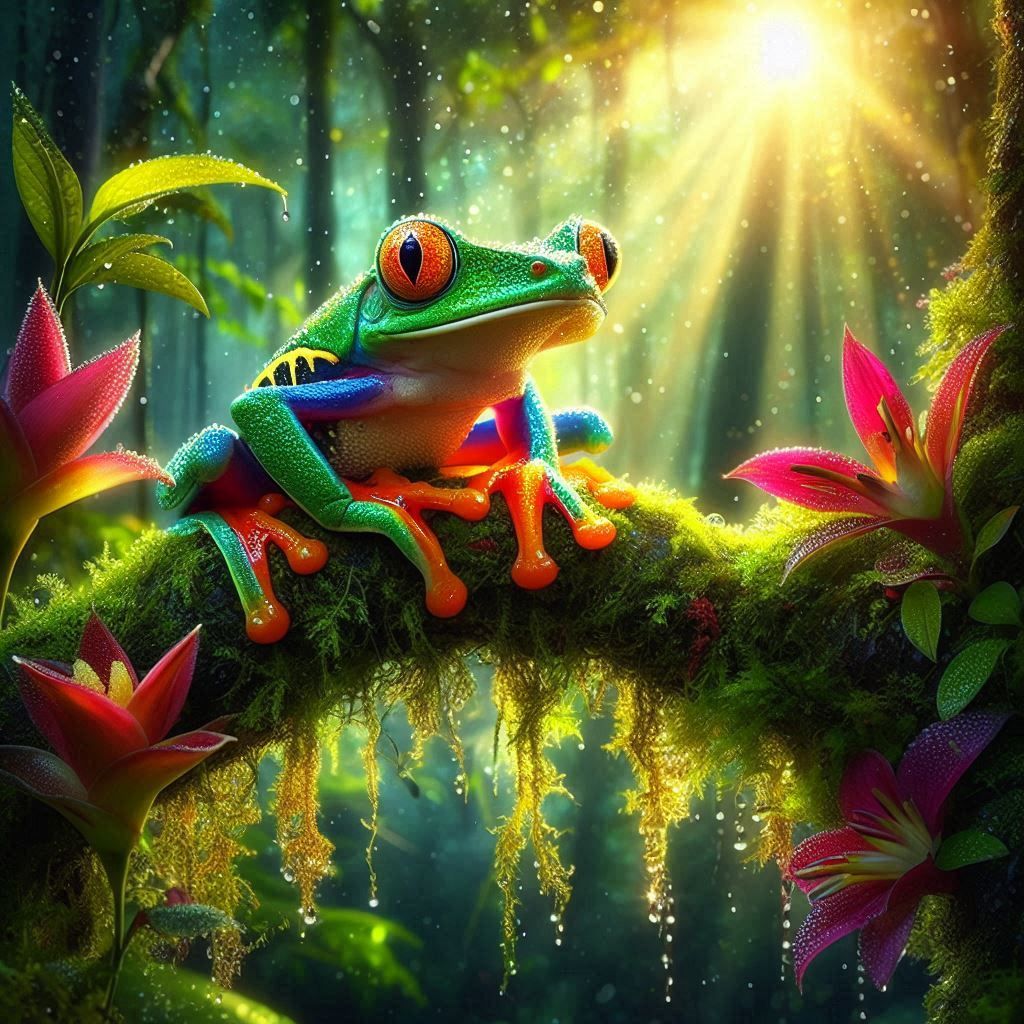 Frog in the tropics