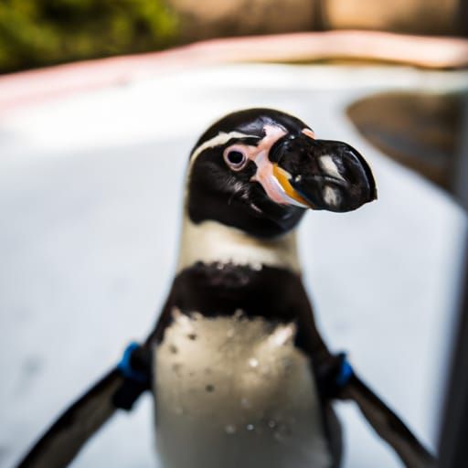 Penguin taking a selfie