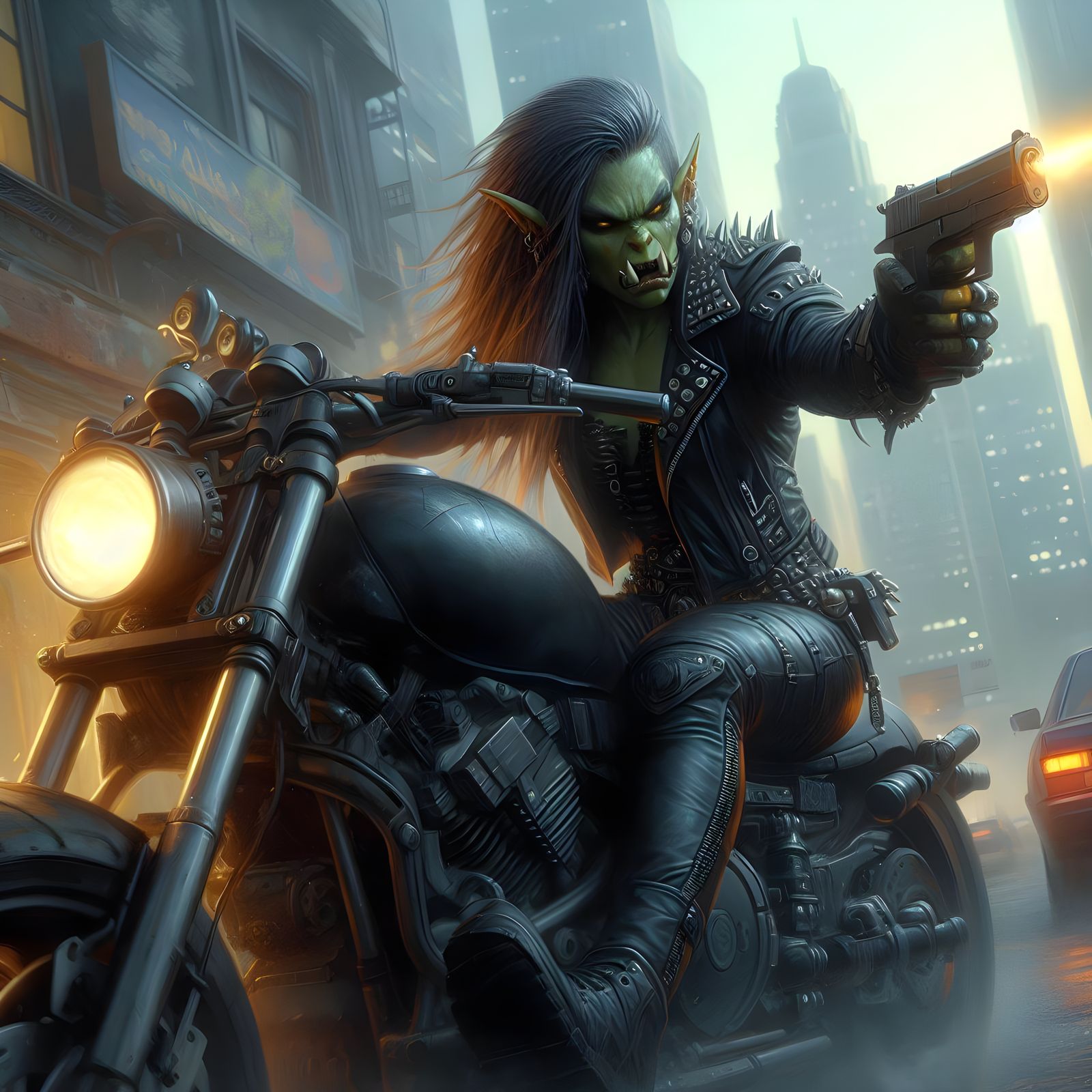Orc Combat Biker #3