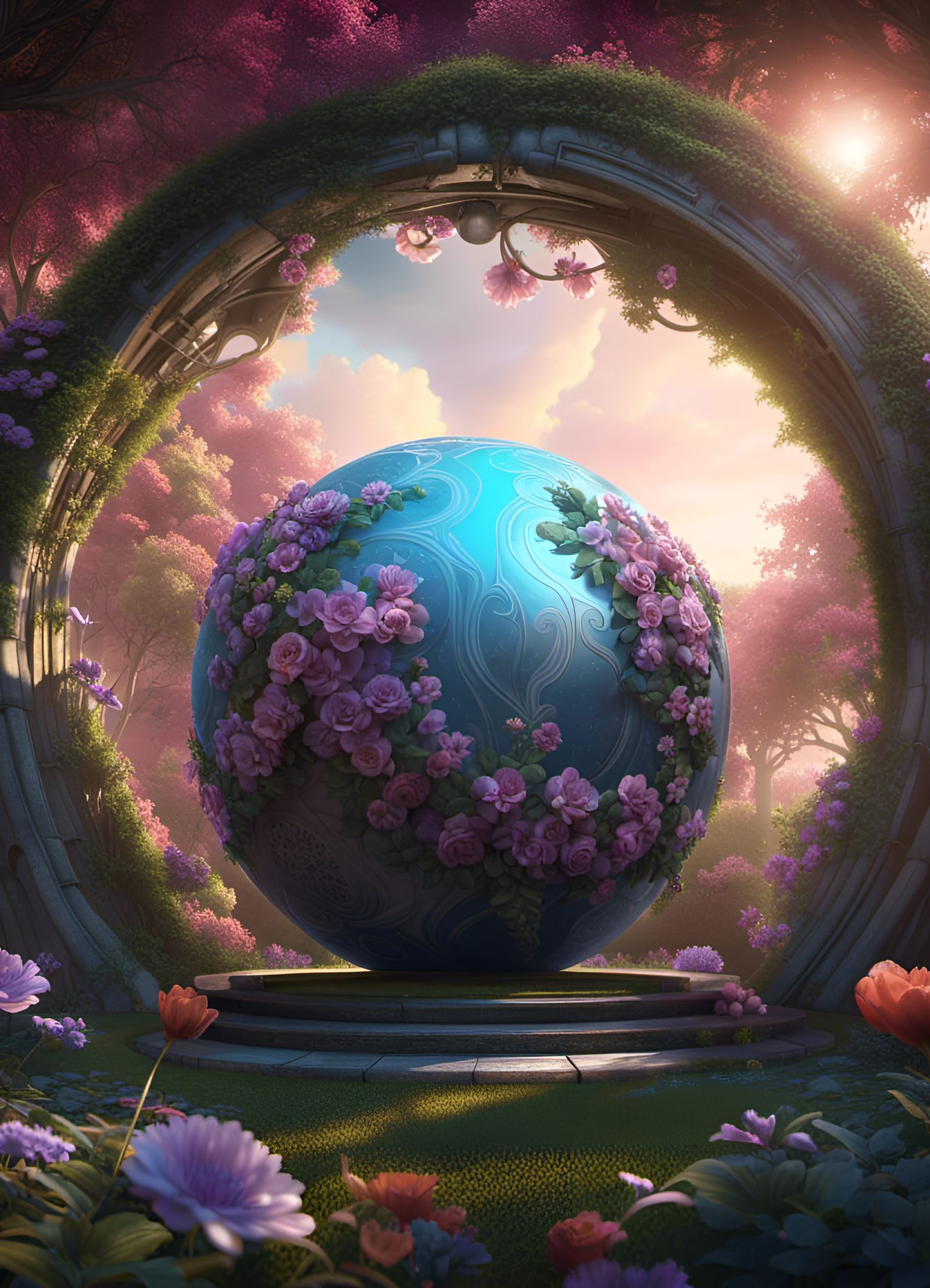 Metamorphic Flower Portal to Dreamy Dimension