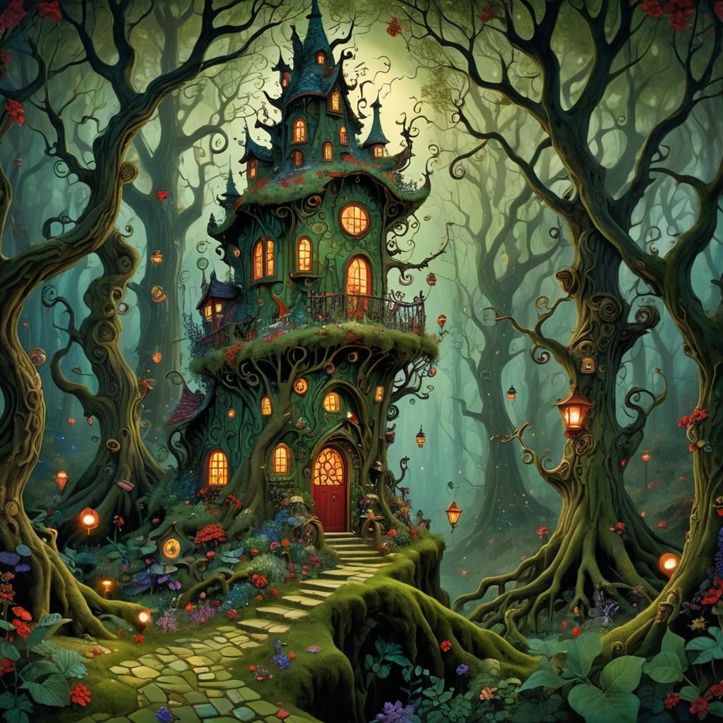 Fauna house - AI Generated Artwork - NightCafe Creator