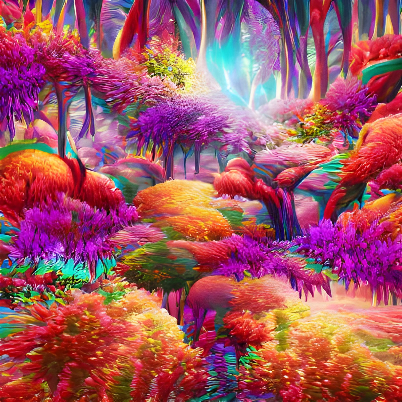 forest of mushroom