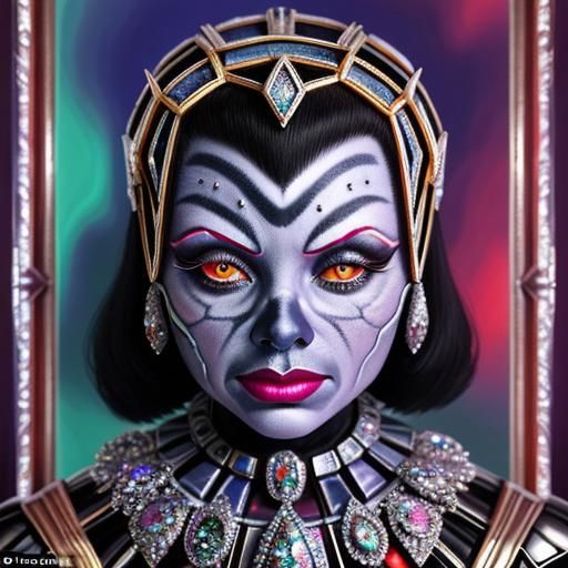 Exotic insect woman
