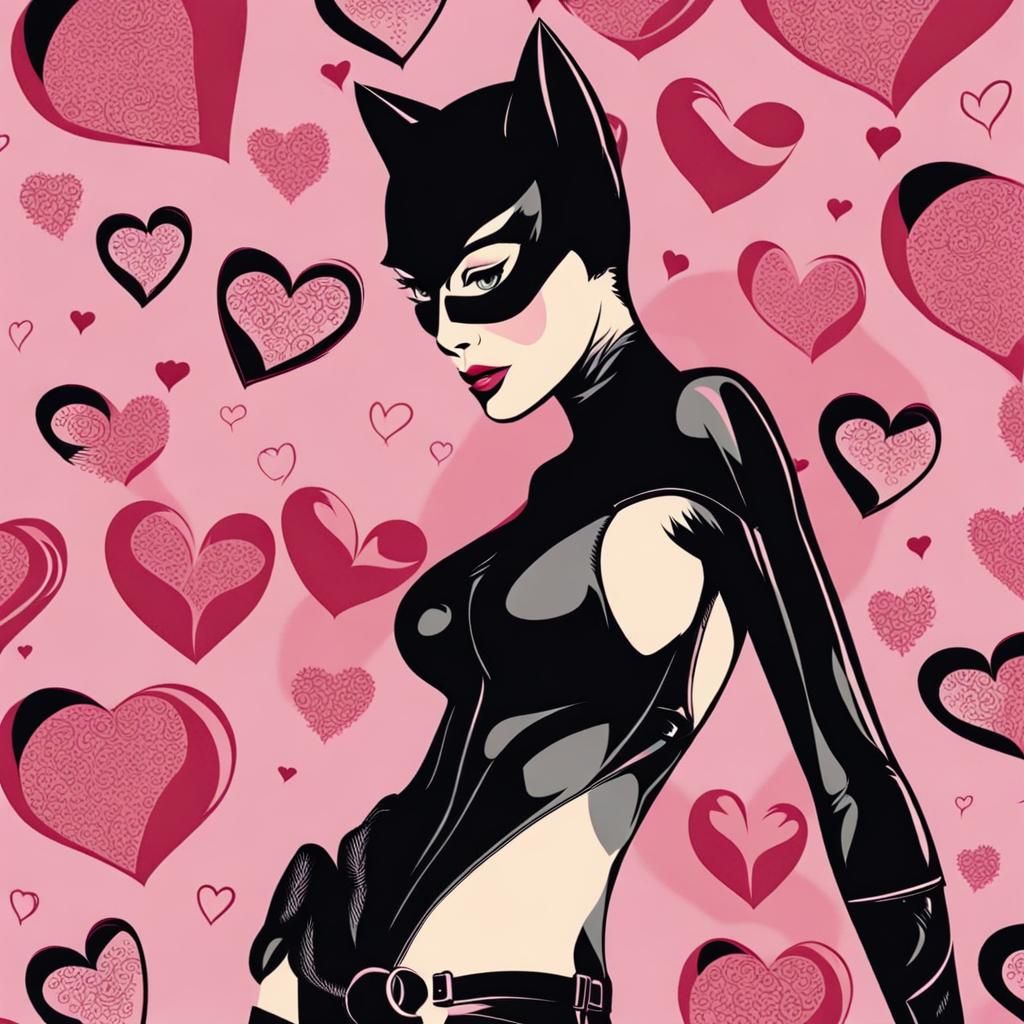 valentines day catwoman