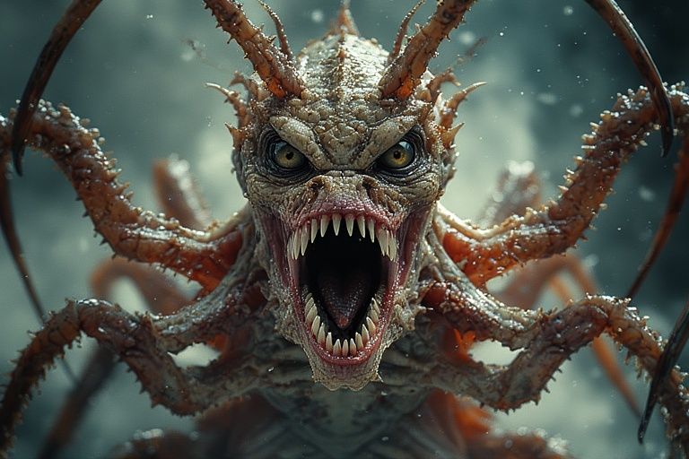 Nightmare fuel terrifying facehugger alien creature staring ...