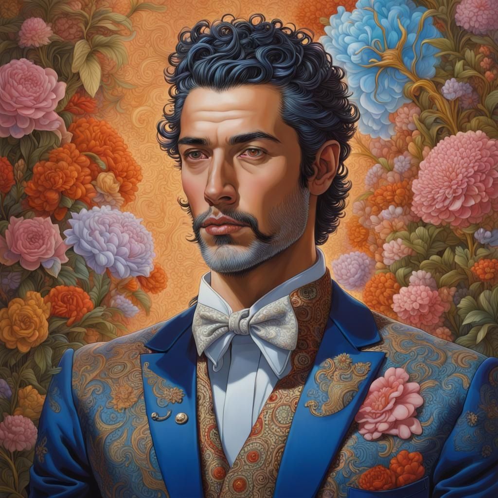 Handsome man portrait  by @Weird Jimbo