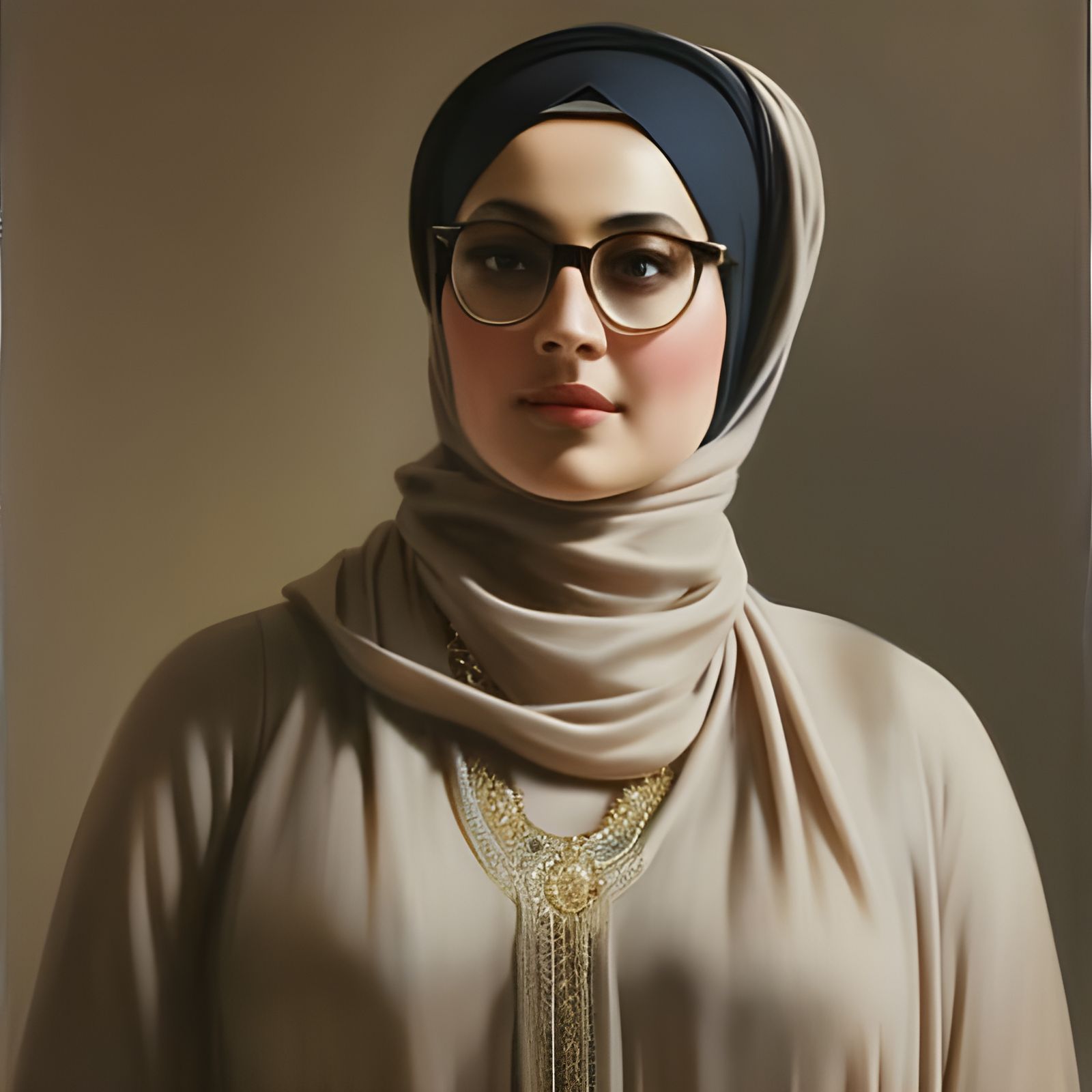 Beautiful Hijabi with glasses - AI Generated Artwork - NightCafe Creator