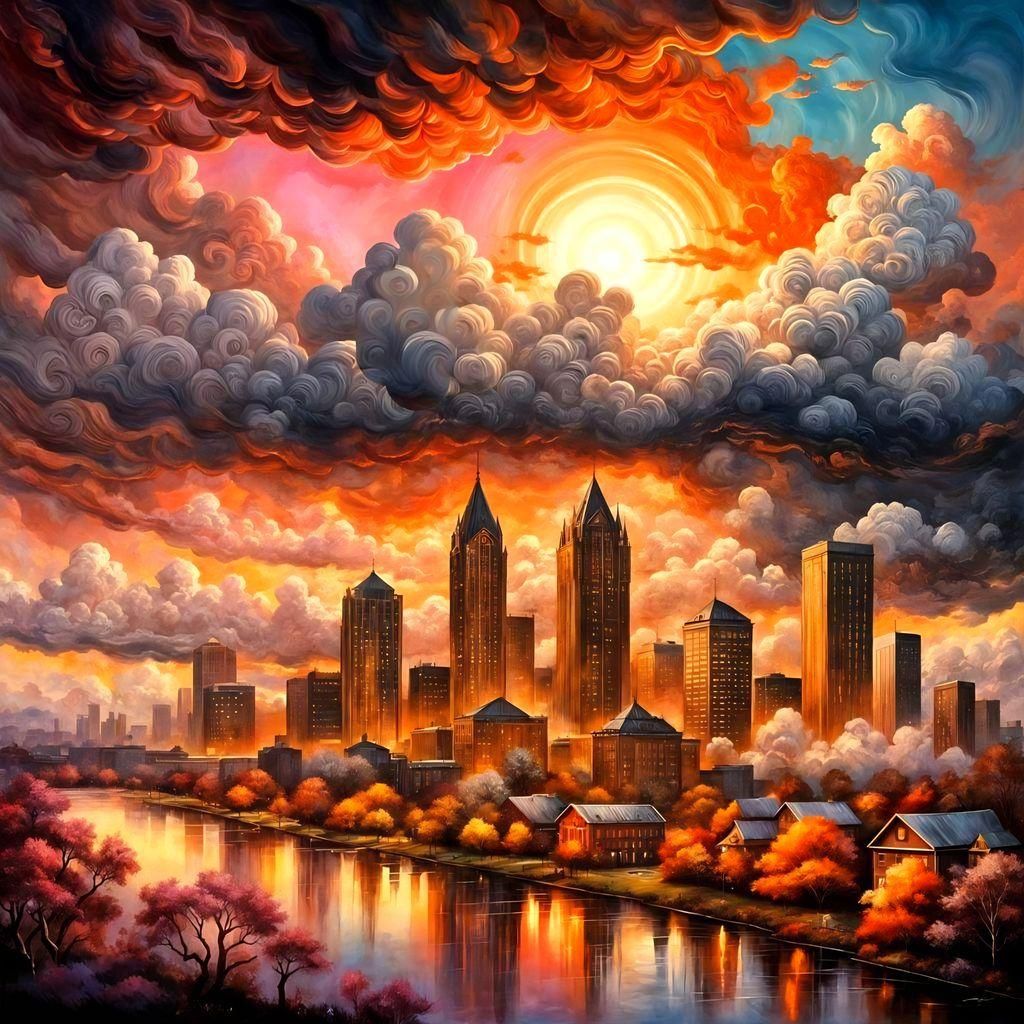 Atlanta City Skyline