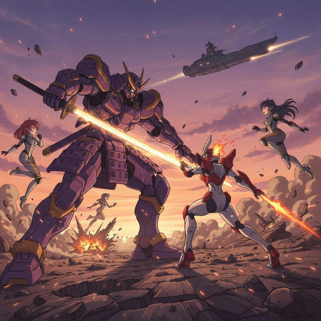 Tang Dynasty Cavalry Charge in Watercolor Style