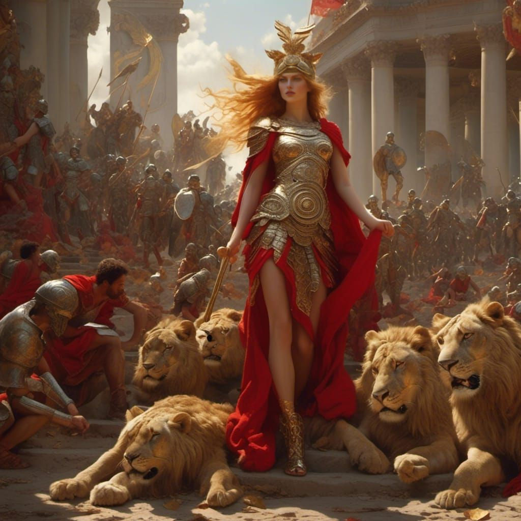 Athena prepares for war 