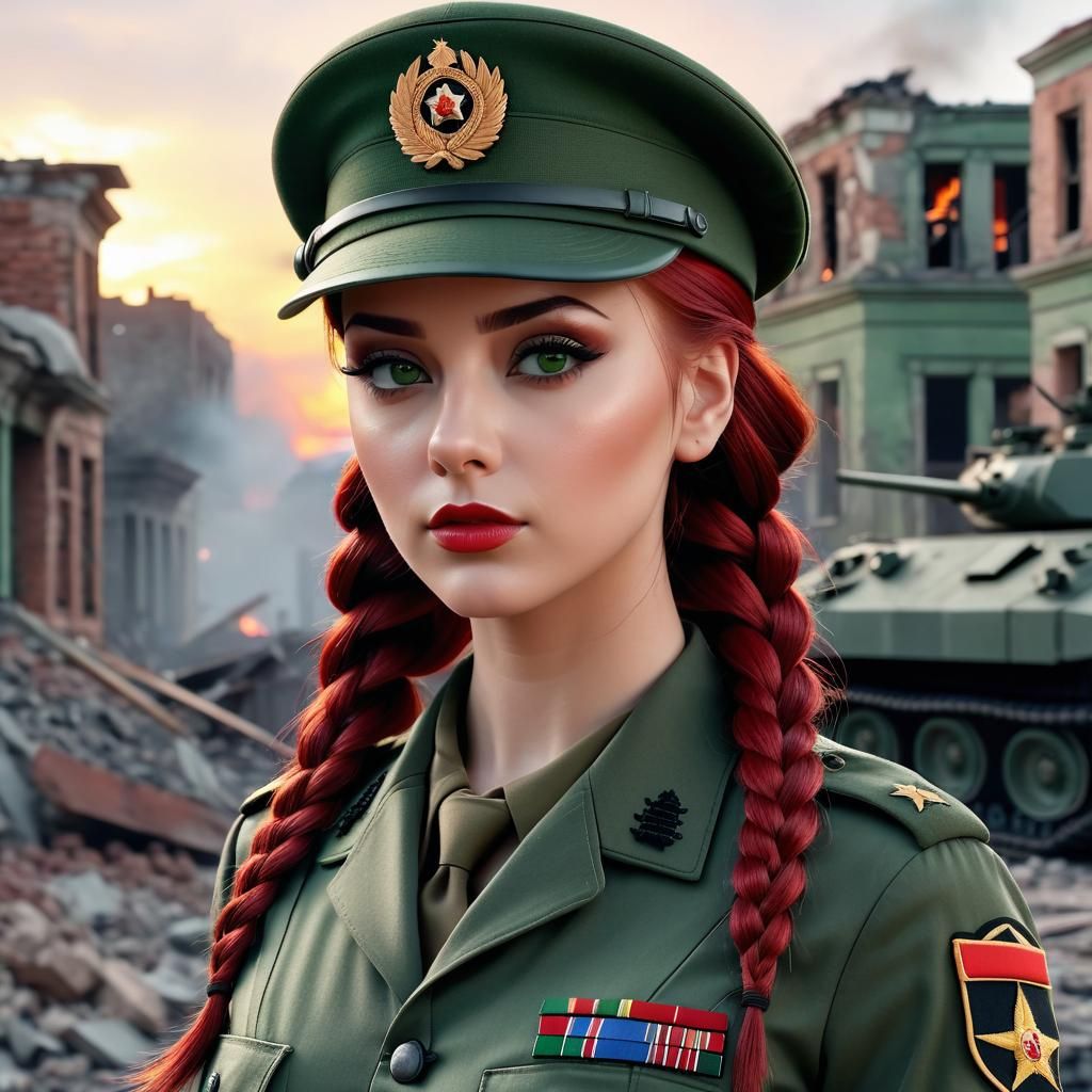 Military Girl - AI Generated Artwork - NightCafe Creator