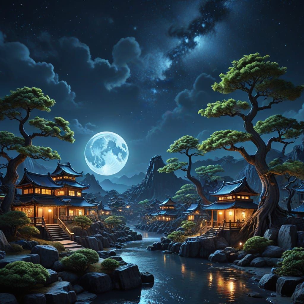 Bonsai Village   by @LadyDragus