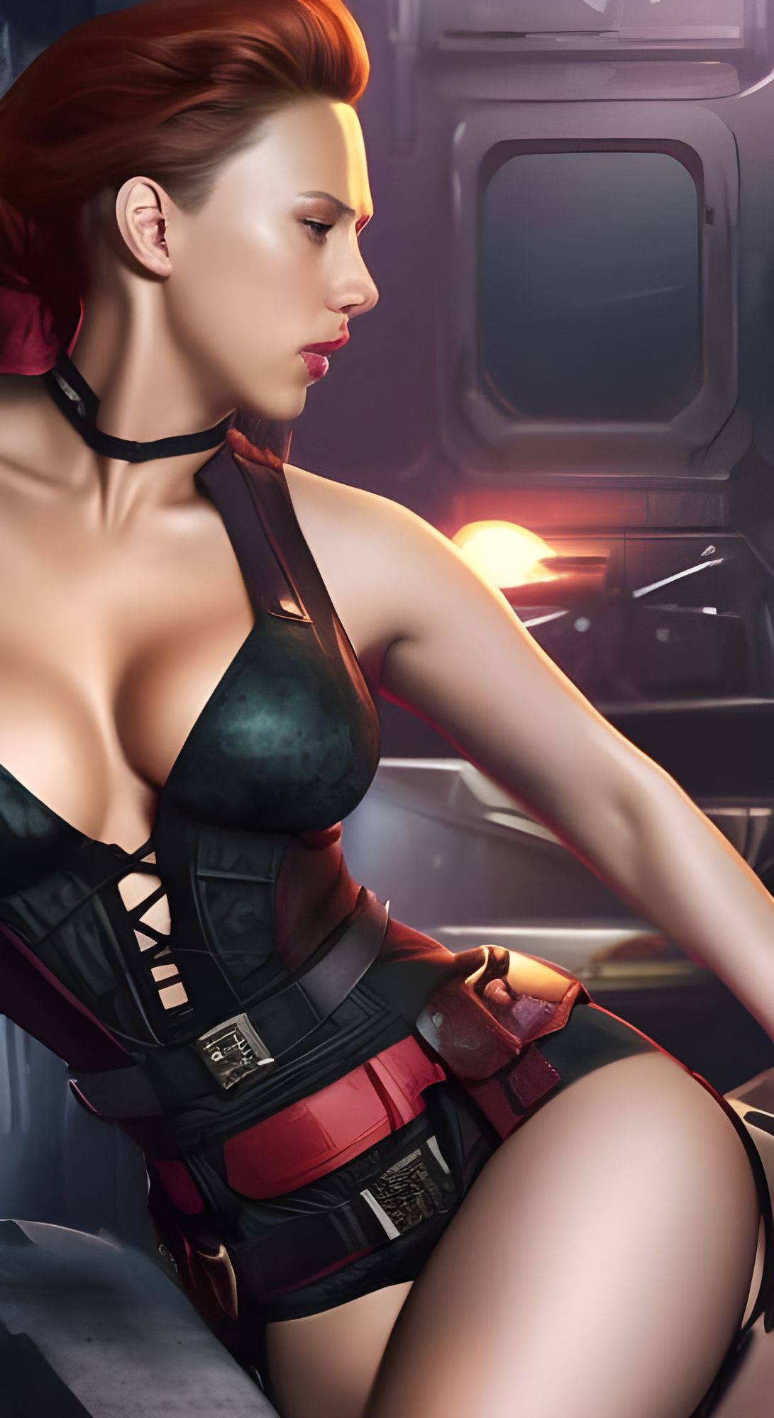 Black Widow Scarlett Johansson by Lord Elboron AI Generated