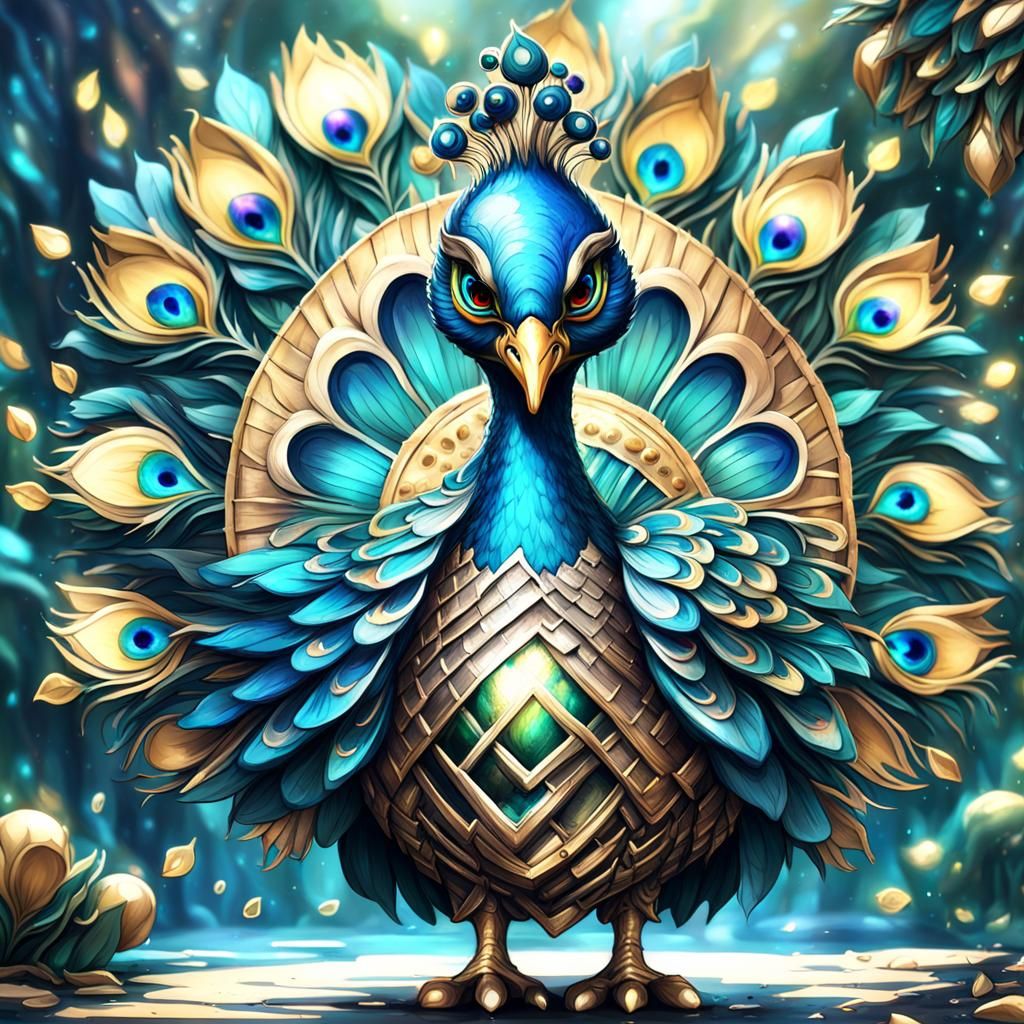 Metal Peacock