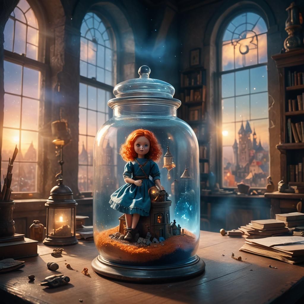 Doll in Jar: Fantasy Art Inspired by Beksiński