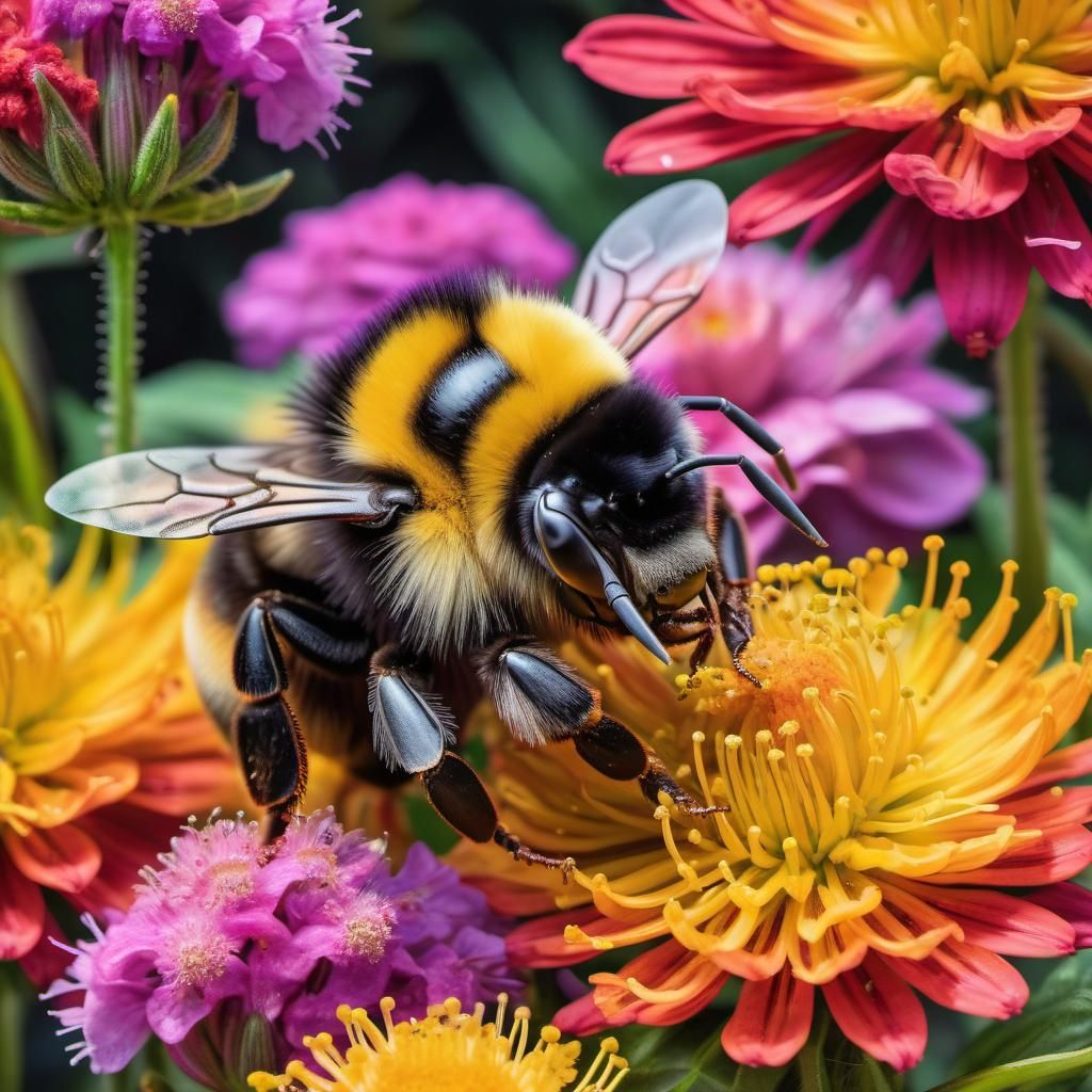 Fuzzy bumblebee  by @BulePanda