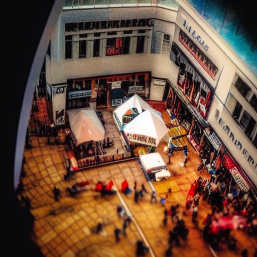 Line at the food court
