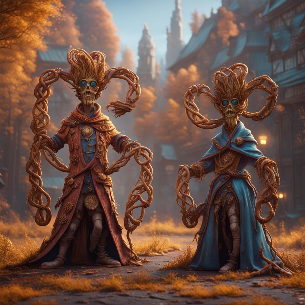 Pretzel People  by @Archon