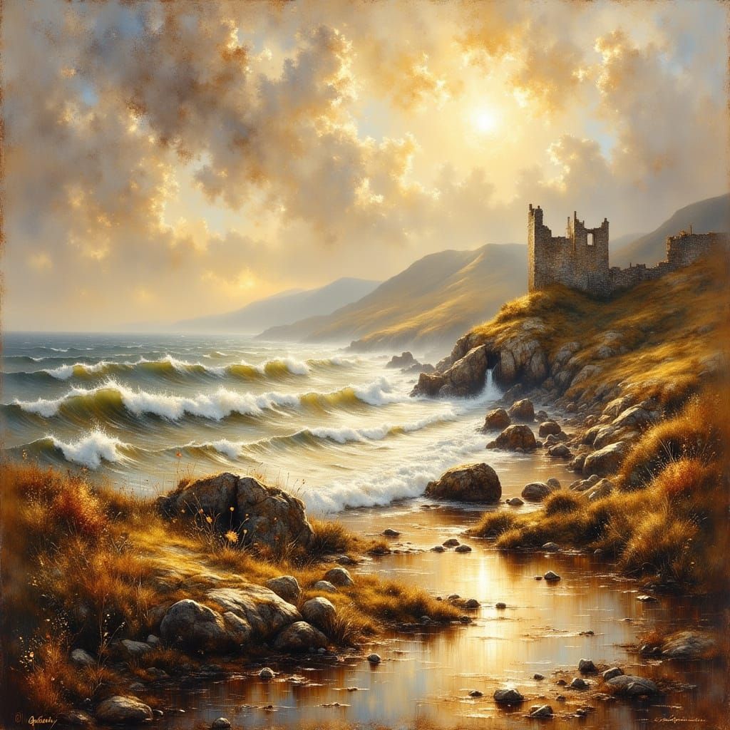 Castle ruins on the coast  by @Maria