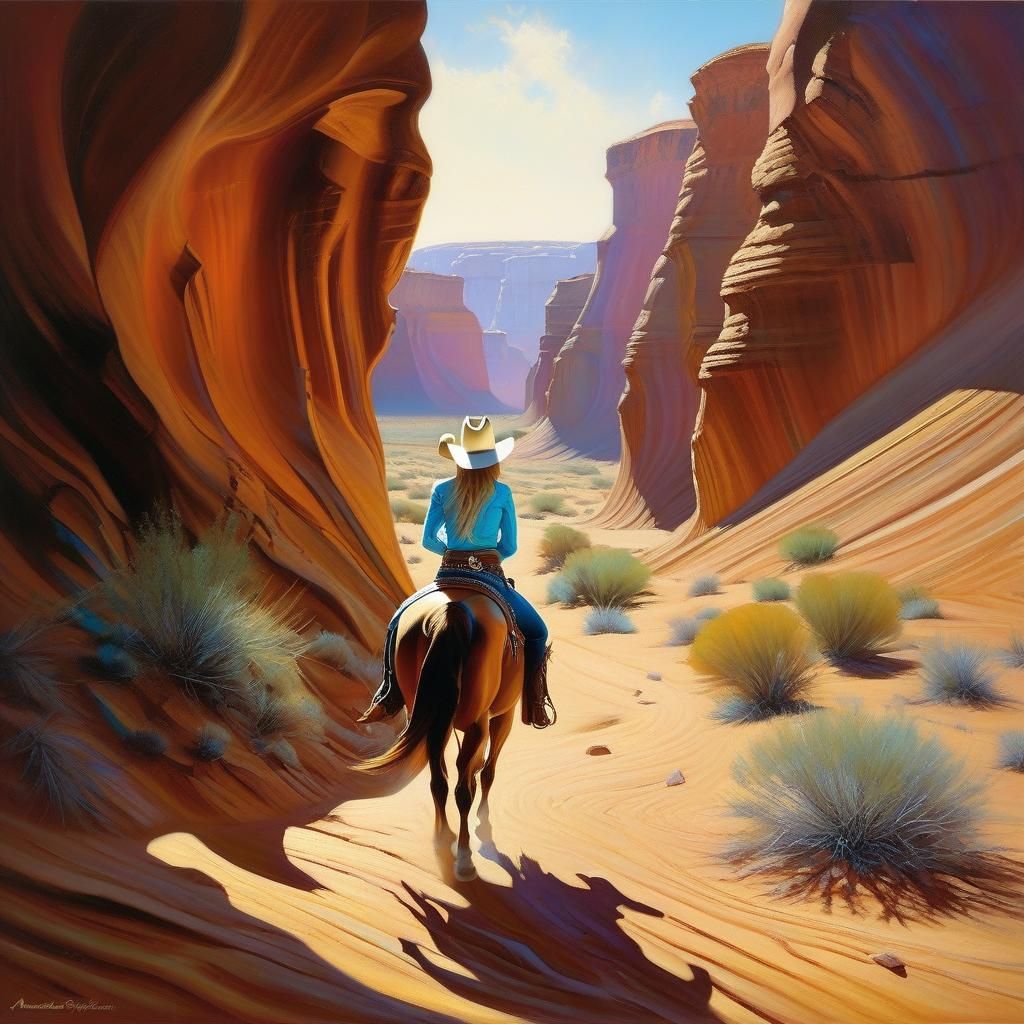Exploring the canyon desert