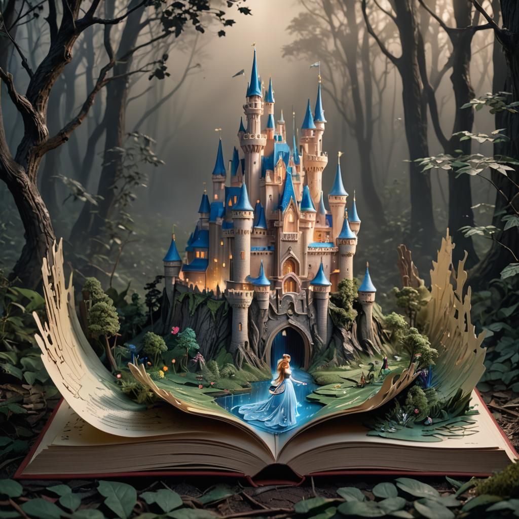 Popup book story of a princess  by @gingerG