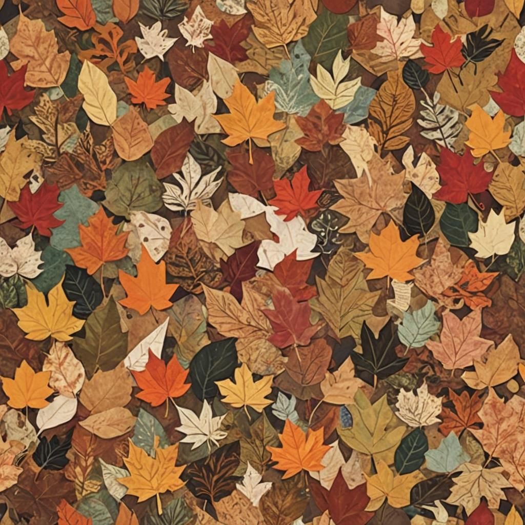 Fall Paper Collage Art