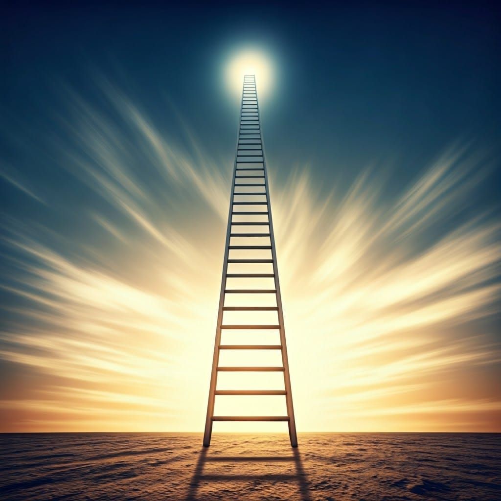 Ethereal Ladder Ascends to the Celestial Realm