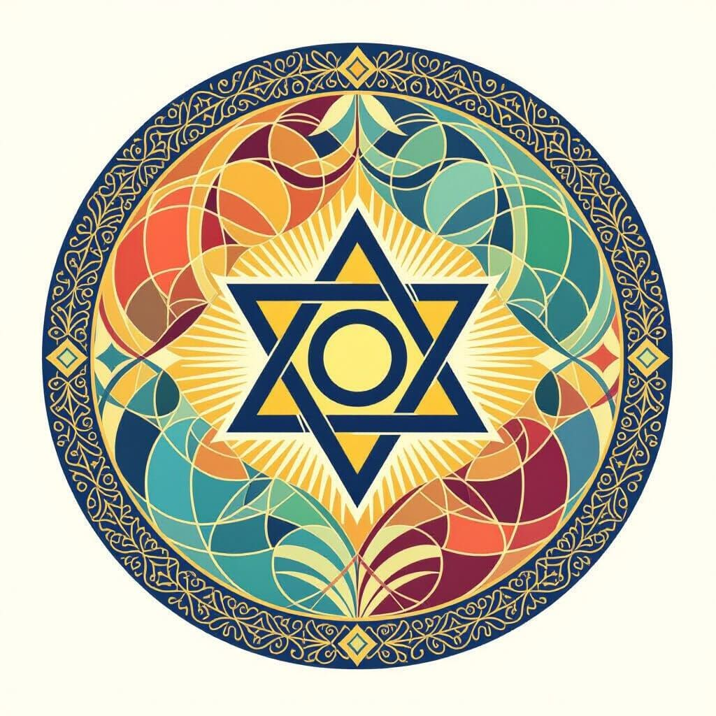 Simple Star of David Graphic