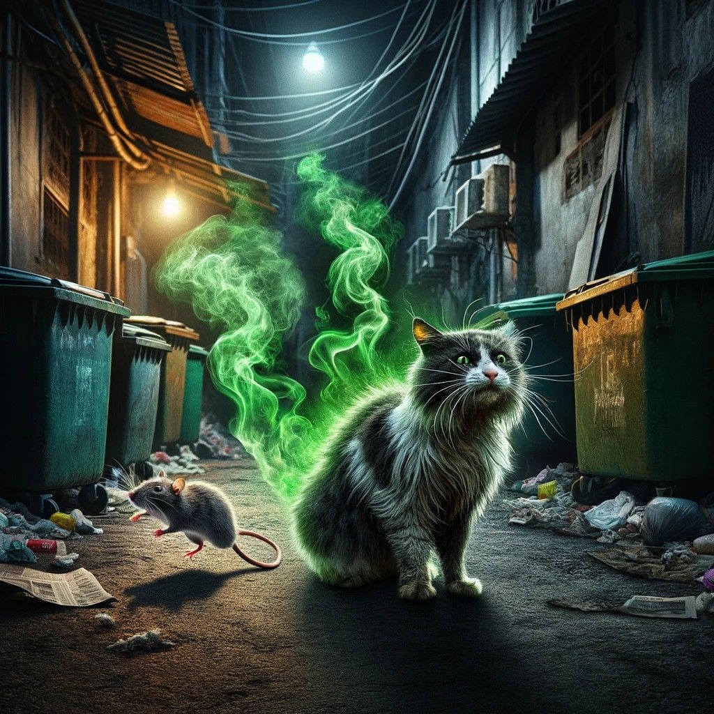 Smelly Cat... Smelly Cat, what are they feeding you